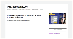 Desktop Screenshot of femdomocracy.com