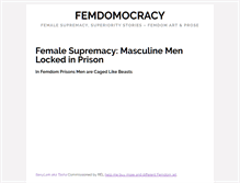 Tablet Screenshot of femdomocracy.com